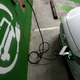 A Hyundai Kona Electric charging at an EV station in Crows Nest in Sydney, Australia.